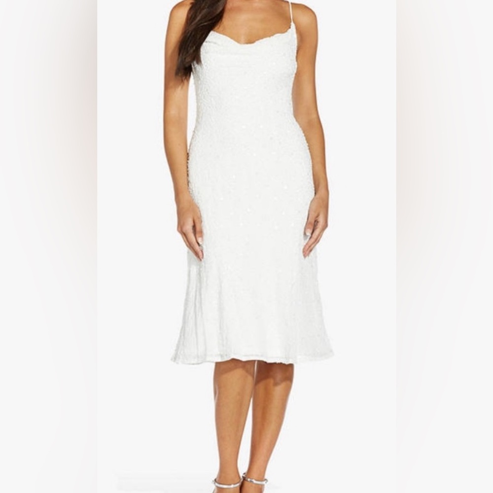 Adriana Papell Beaded Slip Dress